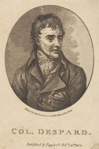 Portrait of Edward Despard from 1790.